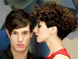 Contemporary hairstyles for men and women by Truvy Salon